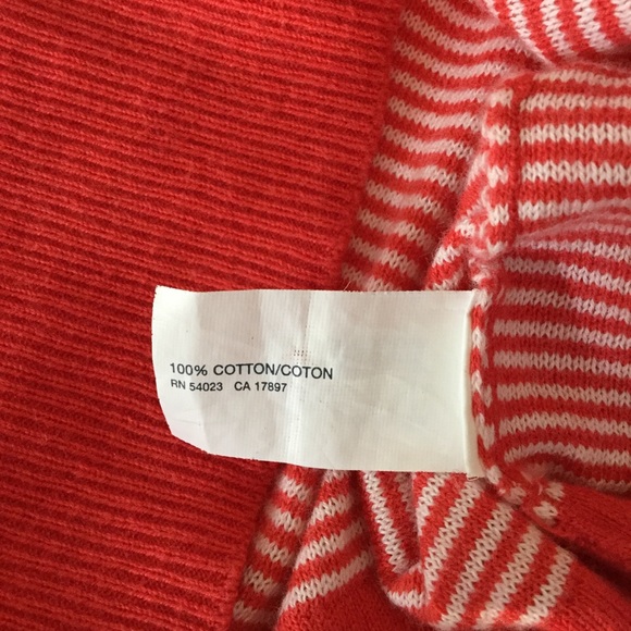 Gap red white striped knit top - Picture 5 of 5
